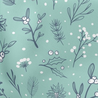 Hand Drawn Cartoon Christmas P Stretch Ponte