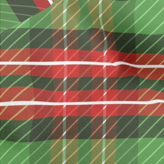 Christmas Color Plaid Micro Fleece