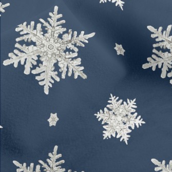 Hand Drawn Watercolor Snowflak Micro Fleece