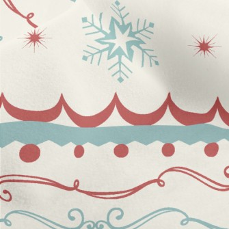 Beautiful Retro Christmas Patt Micro Fleece