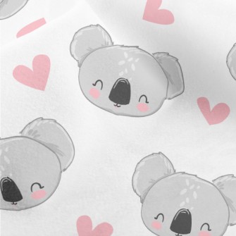 Hand Drawn Happy Koala Micro Fleece