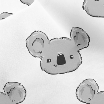 Hand Drawn Plush Koala Micro Fleece