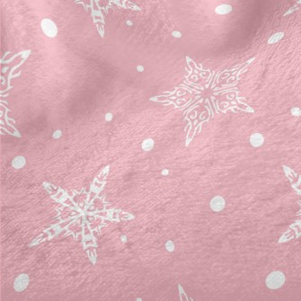Winter Five-pointed Snowflake Minky