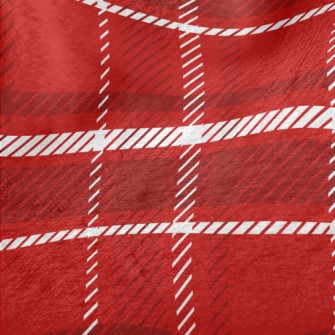 Christmas Red Plaid Minky