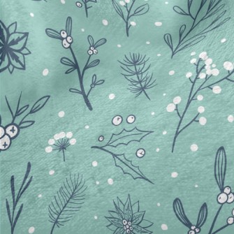 Hand Drawn Cartoon Christmas P Minky