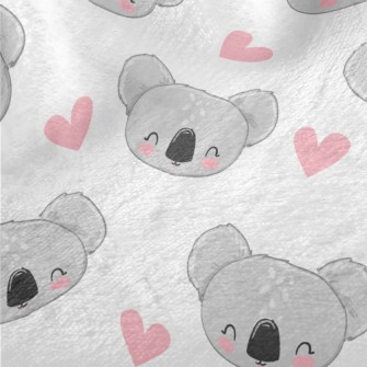 Hand Drawn Happy Koala Minky