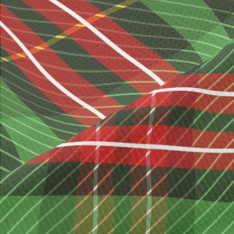 Christmas Color Plaid Piqué