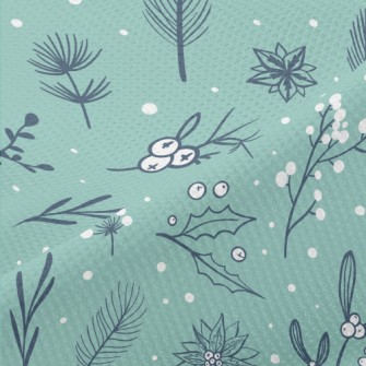 Hand Drawn Cartoon Christmas P Piqué