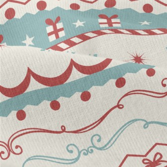 Beautiful Retro Christmas Patt Modern Jersey