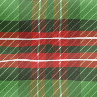 Christmas Color Plaid Jersey Backed Fleece