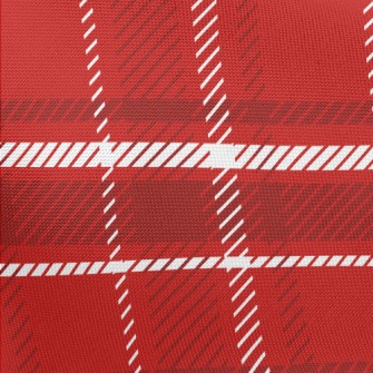 Christmas Red Plaid Pongee