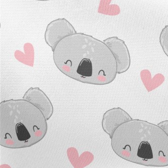 Hand Drawn Happy Koala Pongee