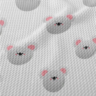 Cute Big Face Koala Birdseye Piqué