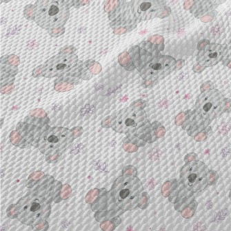 Cute Koala Doll Birdseye Piqué