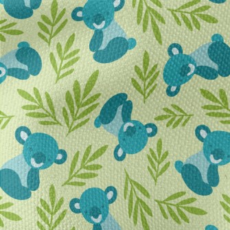 Koala And Eucalyptus Waterproof Canvas