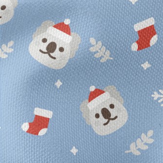 Cartoon Christmas Koala Waterproof Canvas