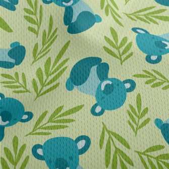 Koala And Eucalyptus Athletic Mesh Flat Back