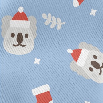 Cartoon Christmas Koala Standard Corduroy