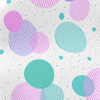 Dots And Stripes Circle Standard Corduroy