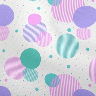 Dots And Stripes Circle Dobby