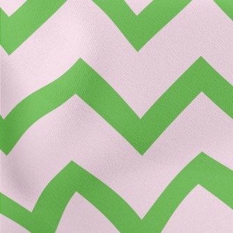 Purple Green Wave Pattern Stretch Ponte