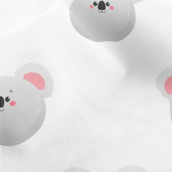 Cute Big Face Koala Micro Fleece