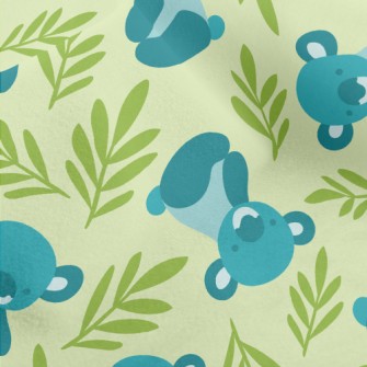 Koala And Eucalyptus Micro Fleece