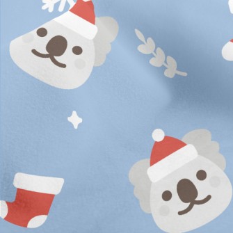 Cartoon Christmas Koala Micro Fleece