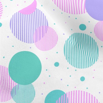 Dots And Stripes Circle Micro Fleece