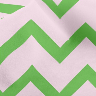 Purple Green Wave Pattern Micro Fleece