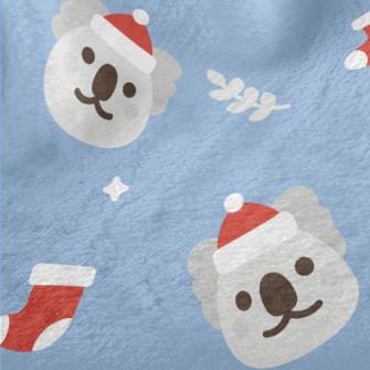 Cartoon Christmas Koala Minky