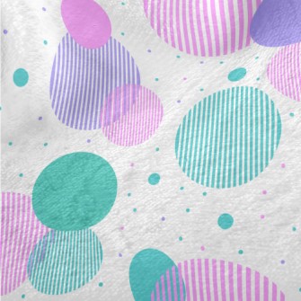 Dots And Stripes Circle Minky