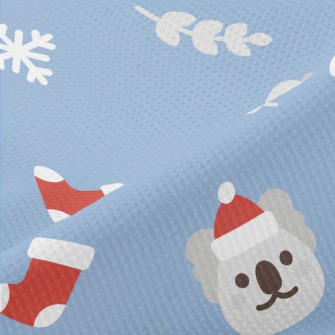 Cartoon Christmas Koala Piqué