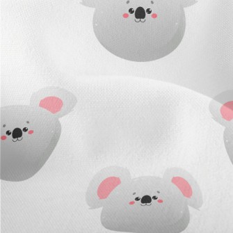 Cute Big Face Koala Lightweight Performance Linen