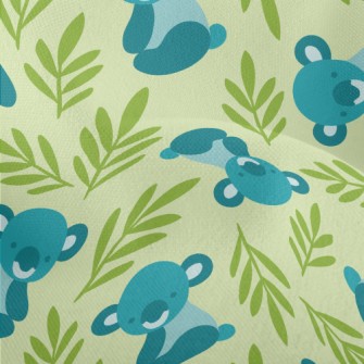 Koala And Eucalyptus Lightweight Performance Linen