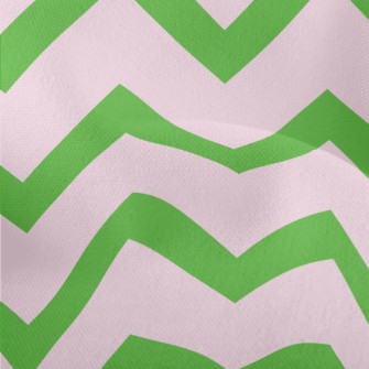Purple Green Wave Pattern Lightweight Performance Linen