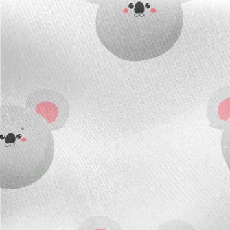 Cute Big Face Koala Jersey Backed Fleece