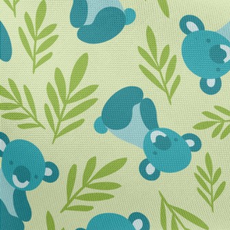 Koala And Eucalyptus Pongee