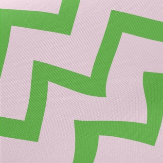 Purple Green Wave Pattern Midweight Cotton Poplin