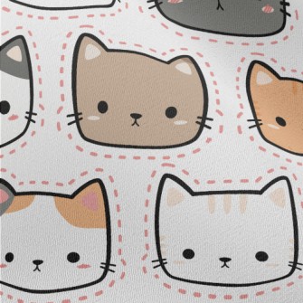 Three-color Cats Of Various Co Chiffon