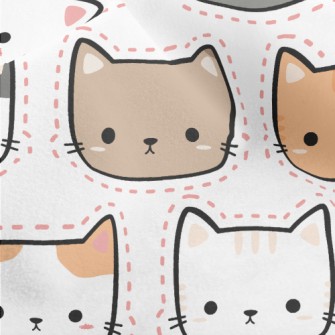 Three-color Cats Of Various Co Micro Fleece