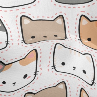 Three-color Cats Of Various Co Lightweight Performance Linen