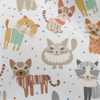 Cats With Weird Eyes Chiffon