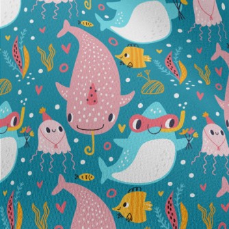 Marine Animals Become Divers Chiffon