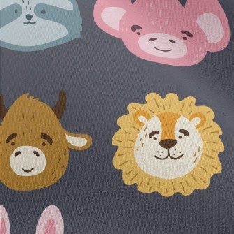 Cute Animals With Various Expr Chiffon