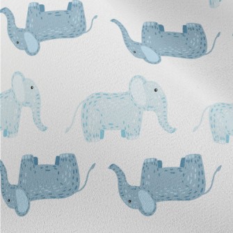 Cute Little Elephants Waiting  Chiffon