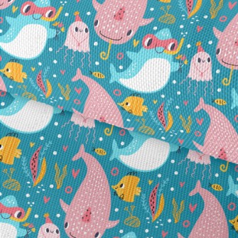 Marine Animals Become Divers Waterproof Oxford
