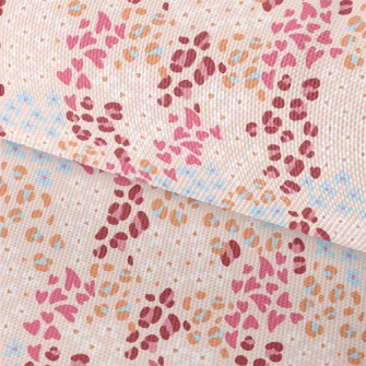 Floral Heart And Animal Print  Waterproof Oxford