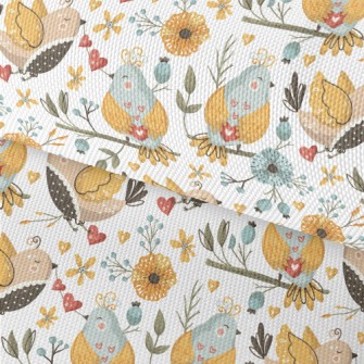 A Cute Little Bird Singing Lou Waterproof Oxford