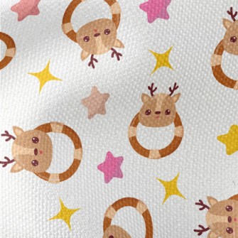 Cute Elk Shaped Rattle Waterproof Canvas